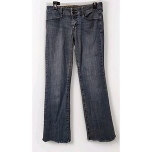 Gap 1969 Jeans Women's Size 8L Distressed Stretch Blue‎ Denim Limited Edition